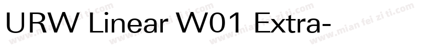 URW Linear W01 Extra字体转换